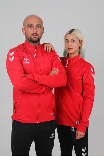 hummel (7 Different Colors) Oregon Zip Jacket Camping Tracksuit Top-Red