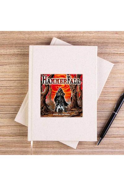 Z zepplin Hammerfall Glory To The Brave دفتر ملاحظات قماشي غير مبطن