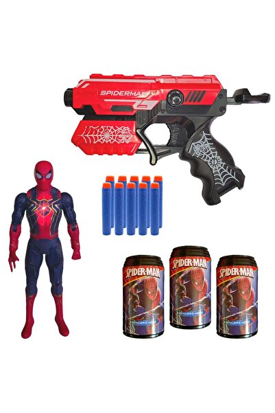 Tıfıl Toys Oyuncak Hedefli Soft Mermili Spiderman Figürlü Dart Atan FAB.9520