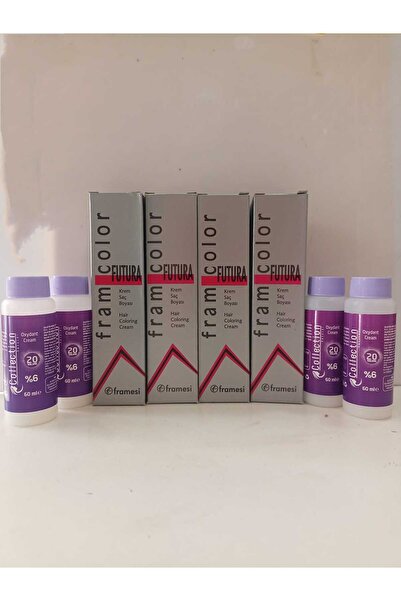 FRAMESİ Framesi Framcolor Saç Boyası 7e ( saf omre toprak ) 50ml 4LÜ