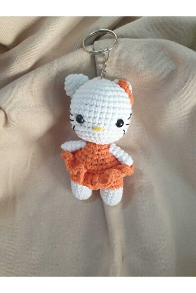 On marifet yün ve hobi dünyası amigurumi örgü anahtarlık hello kitty