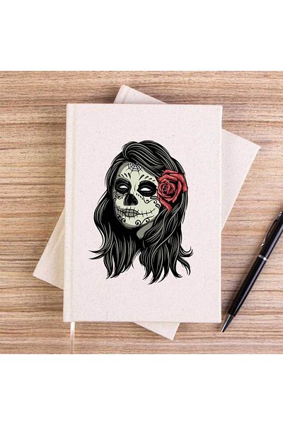 Z zepplin La Calavera Portrait Unlined Canvas Notebook