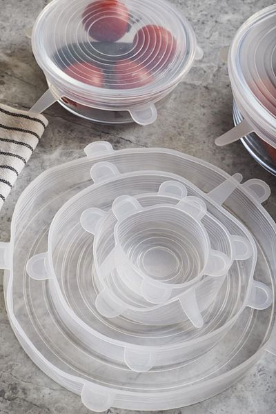 Perotti 6-Piece Airtight Silicone Stretch Cover - Practical Use in Different Sizes