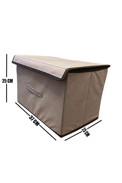 TURİNHOME Box Storage, Multi-Purpose Box, Fabric Box, Organizer with Lid