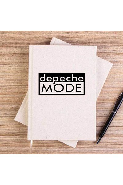 Z zepplin دفتر ملاحظات قماشي غير مبطن بنص Depeche Mode