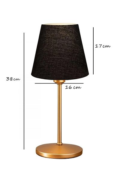 EvLight Black Mila Gold Head Lampshade
