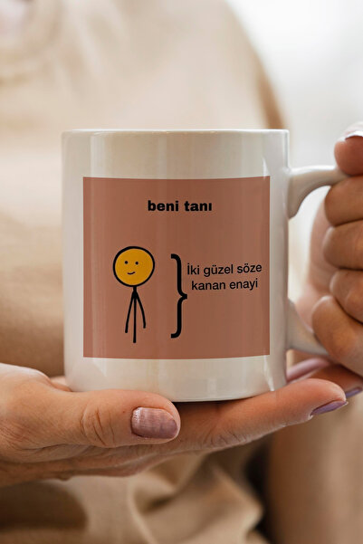 South Steel İki Güzel Söze Kanan E*ayi Yazılı Kupa Bardak