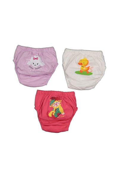 bejamonti chocolate baby kids 3-Piece Toilet Training Pants Set for Baby Girl