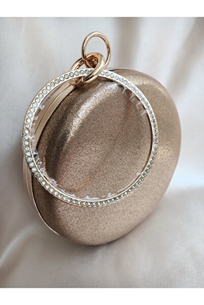 Gül Karatekin Portofoliu rotund pentru femei placat cu trandafiri - rochie de...