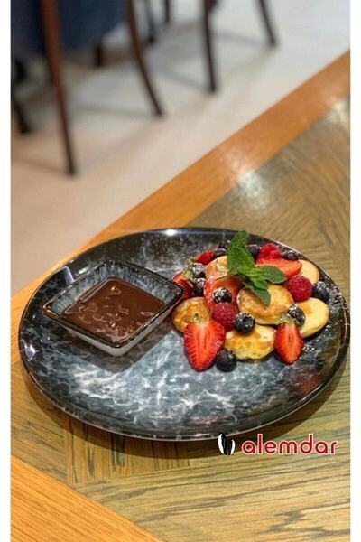 Bonna Porselen Sepia Seri Servis Tabağı 27 Cm (6 ADET)