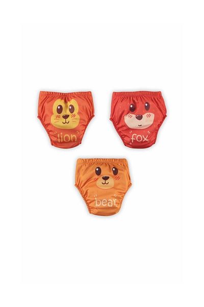 bejamonti chocolate baby kids Poopes 3-Piece Combination Cute Animals Training Pants - 1-2-3-4 Years Washable