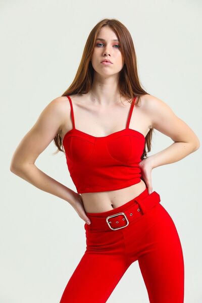 Sense Gloplu Bustiyer | Bus33438 Kırmızı