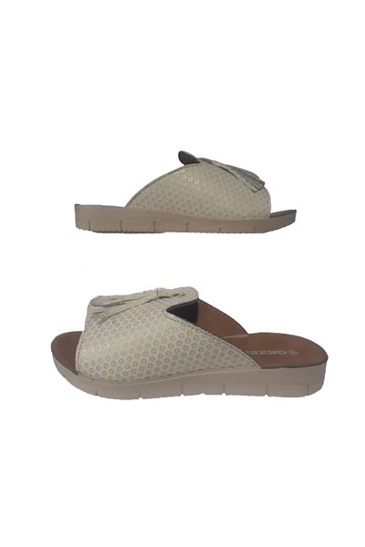 GEZER Γυναικείες παντόφλες Ultra Light Tassel Casual - Cream Beige GZEER83-83