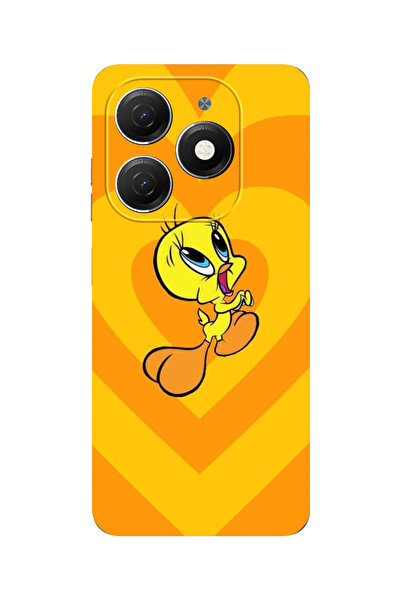 omix X7 Uyumlu Tweety Desenli Baskılı Silikon Kılıf