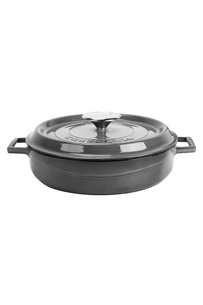 Lava 24cm Premium Series Cast Iron Spring Pot - Multi-Purpose, Iron Solid Handle