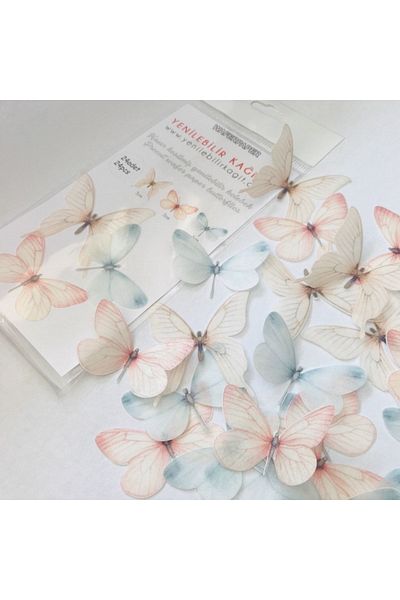 Yenilebilir Kağıt Wafer paper Ready Cut Butterflies