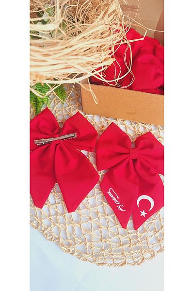 Yakamoz Style Turkey Flag Fabric