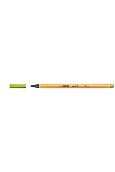 Stabilo قلم رفيع بطرف لباد 88/33 من Apple Green - 0.4 مم، 10 عبوات