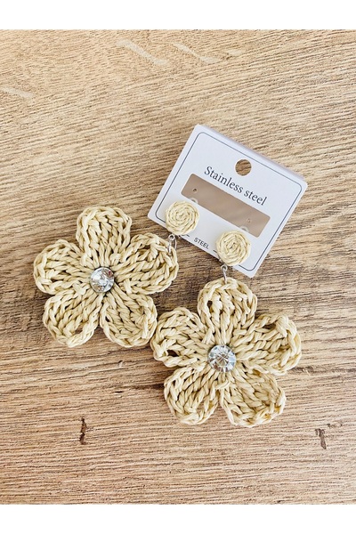 BAGS Summer Deal Dennis'M Handmade Stone Daisy Earrings (Big)