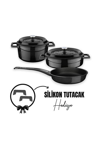Lava Döküm 3x Trendy Series 6-Piece Pot & Pan Set