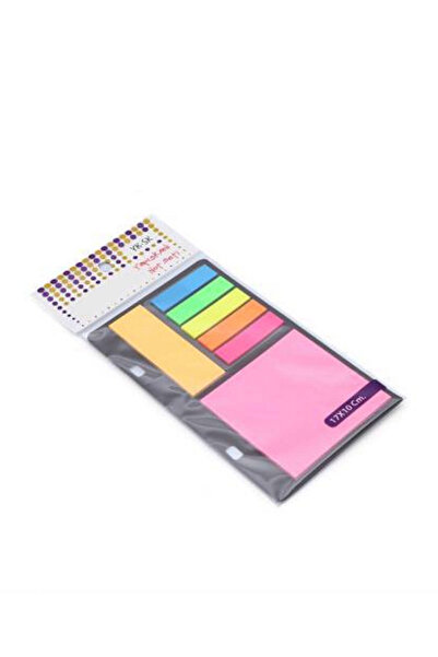 ADASRA 20 ورقة متعددة الألوان مقاس 16.5 × 9.5 سم - ورق ملاحظات لاصق (بوستيت)