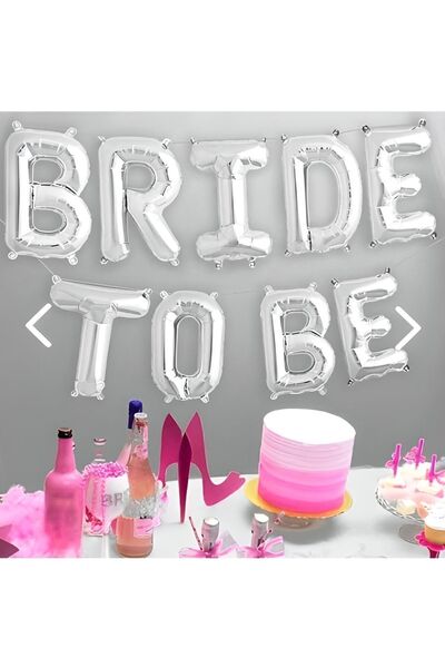 Paparti Bride To Be Yazılı Folyo Balon Set Bekarlığa Veda Partisi Temalı Süsl...