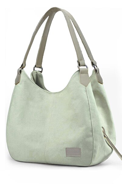 Cappadocia Vintage 3286 حقيبة يد نسائية من القماش باللون الأخضر النعناعي 100%...