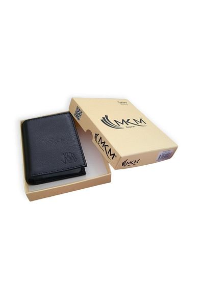 MKM Luxury Leather Card Holder Wallet - Vertical Model
