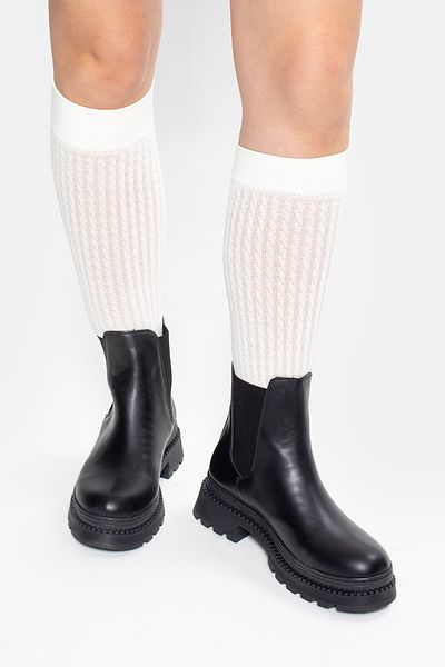 Ömer Ediz Shoes Λεπτομερείς μπότες από καουτσούκ με χοντρή σόλα