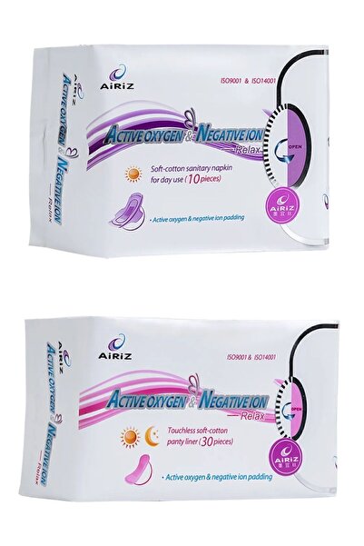 Tiens Airiz Hijyenik Kadın Pedi 1 Paket 10 Lu Gündüz 1 Paket 30 Lu Günlük