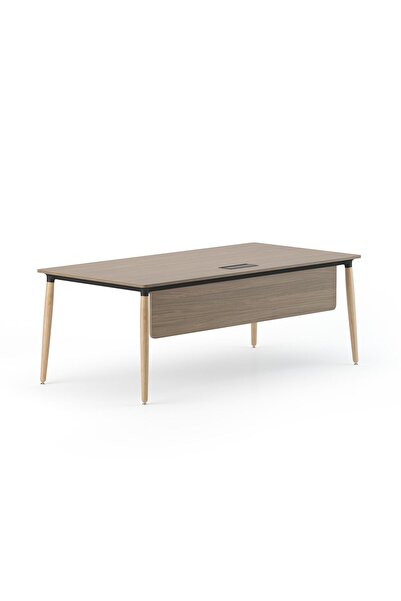 Bürotime Era Yönetici Masası, Samba & Ahşap Ayak, 100x200cm