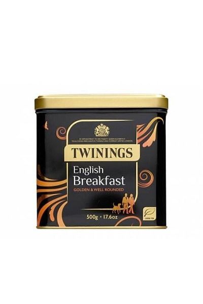 Twinings English Breakfast Golden & Well Rounded Black Bulk Tea Tin 500 G