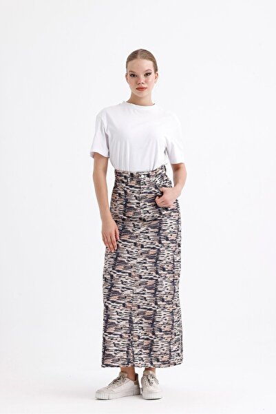 DeMim brown marble etek