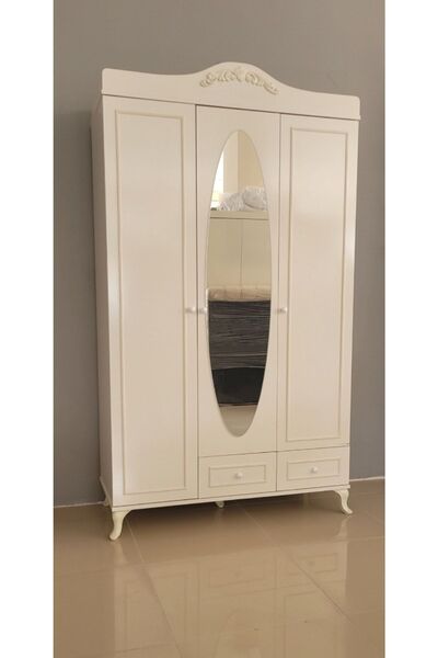 zeki möble Country Lüx Aytaşı 3 Kapaklı Gardrop