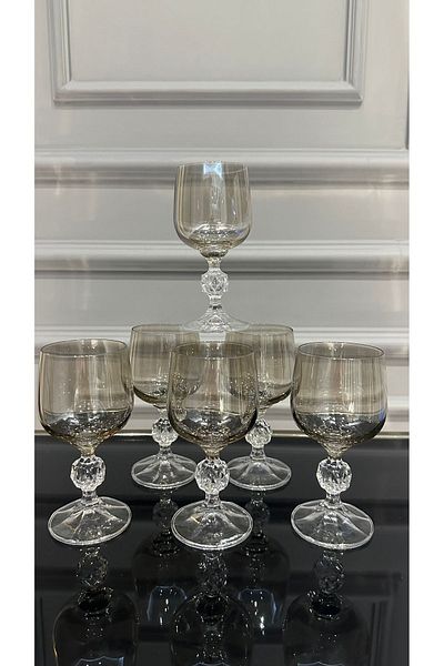 Bohemia Crystal Smoked Coffee Side Water Glass
