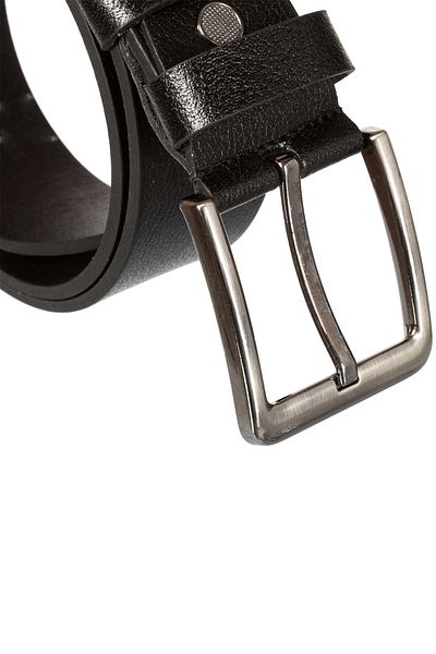 Süzer Deri 4.5 cmSports Genuine Leather Flat Model Belt Black