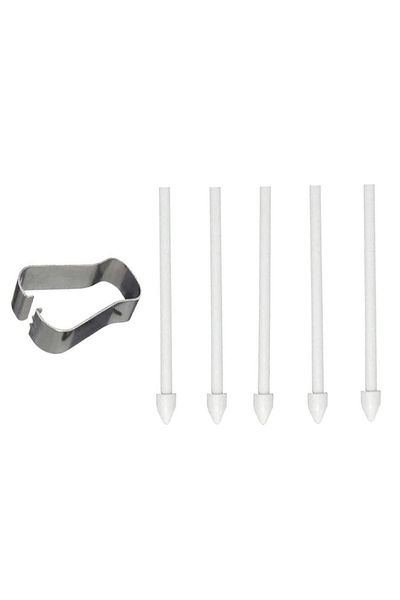 Sjâlsfrânde Samsung Galaxy Tab S8 S8+ S7 S7+ - 5-Piece White Spare Tip Stylus Pen
