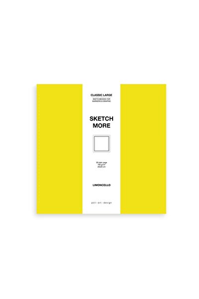 Poli Art Design Kare 20x20 Cm Eskiz Defteri (marker Ve Grafik Için) Classic B...