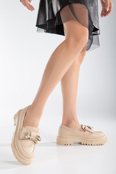 TREND New Model High Sole Loafer with Buckle
