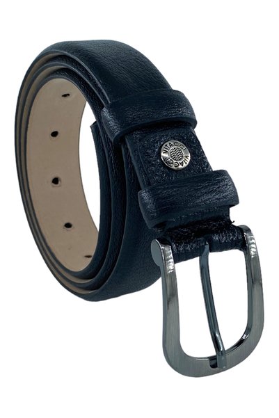 Süzer Deri Women's 100% Genuine Leather 3 cm Wide Belt with Buckle