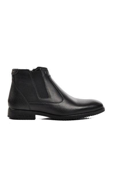 Pierre Cardin 1196063 -24K Μαύρες ανδρικές βαρκάδες - Γνήσιο δέρμα