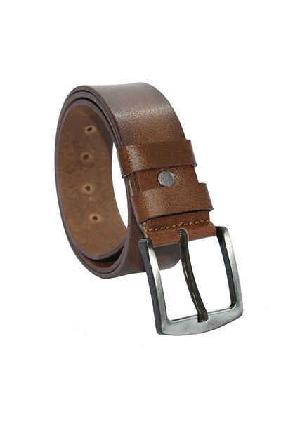 Süzer Deri 4.5 cmSports Genuine Leather Belt Hazelnut Plain