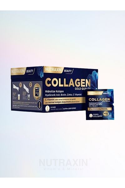 Nutraxin Beauty Gold Collagen - 10000Mg 30 Sachets + 100ml Facial Cleansing Gel