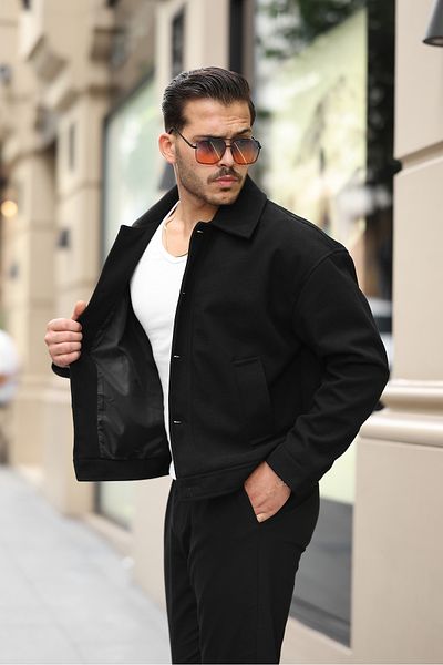 BASEL.CO Oversize Premium Stamp Jacket - Κουμπιά