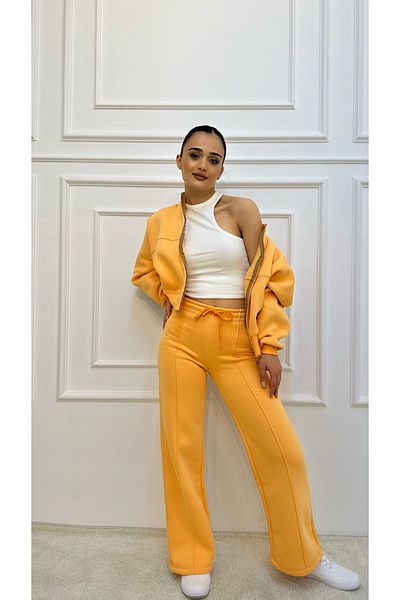 ossons Cotton Series 3 Thread Raised Bomber Cardigan Tracksuit Set