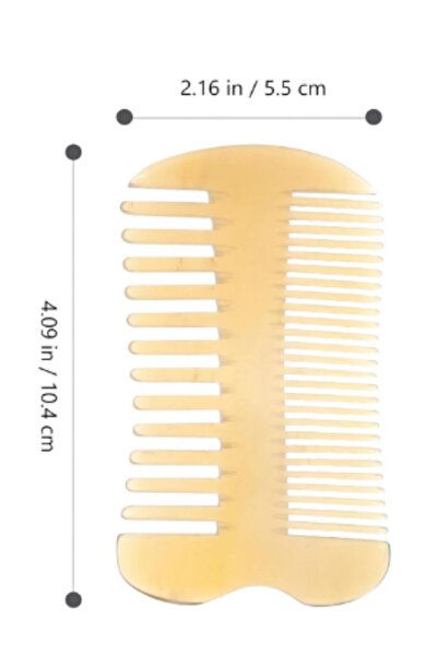 Efsoon Organics Χτένα από κόκκαλο κέρατος αρνιού Χρήσιμη και εύκολη στη μεταφορά Χειροποίητη