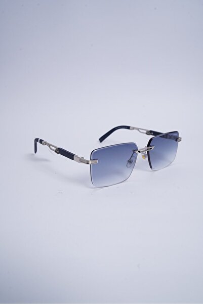montblack Mb2A843 C2-Blue Silver Men's Sunglasses