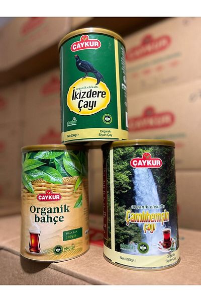 Çaykur Organic Screened Tea Set of 3