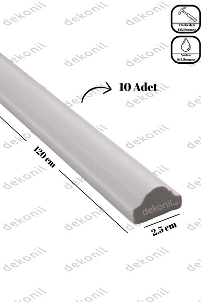 Dekonil Boyanabilir Sofia Duvar Çıtası 2,5 Cm (10 BOY-120 CM- 12 METRE)