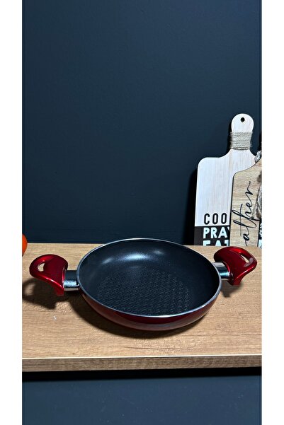 BENA LİFE 18 cm ÇİFT KULP KIRMIZI SERAMİK TAVA